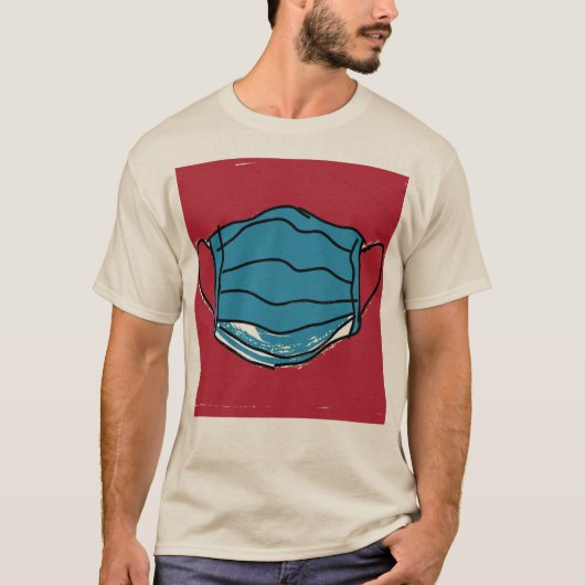 T-shirt Masque Rétro Design Stay Cool (Devant)