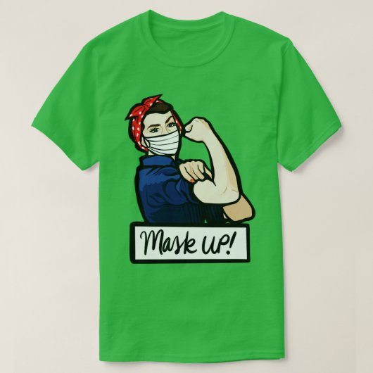 T-shirt Masque Rosie le Riveter (Design devant)