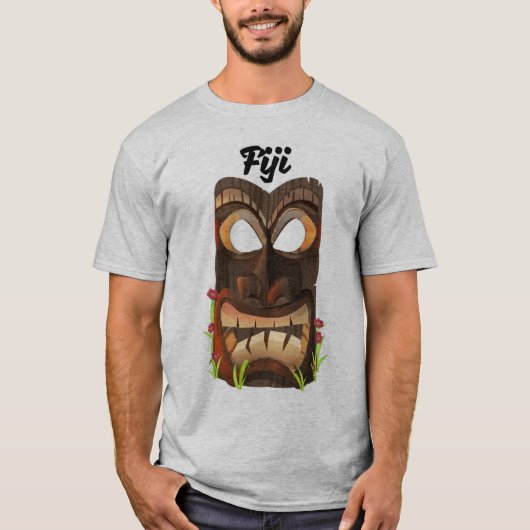 T-shirt Masque sculpté des Fidji (Devant)