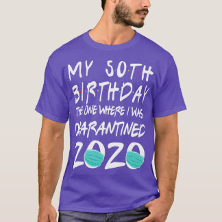 T-shirt Masque Visage 2020 Joyeux Mon 50e Anniversaire Cel