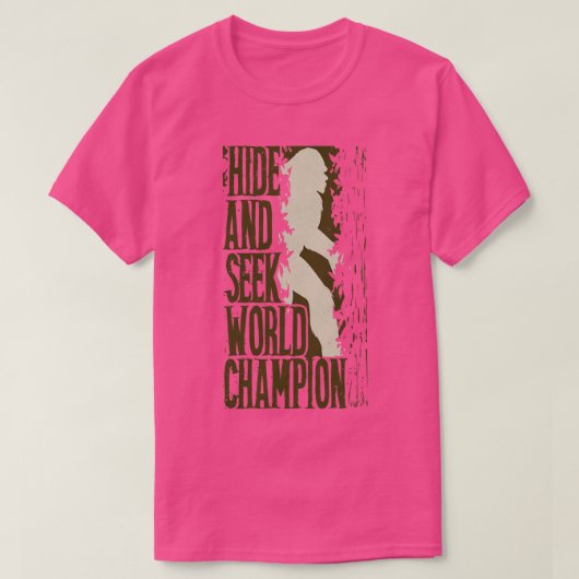 T-shirt Masquer Et Chercher Champion Du Monde (Design devant)