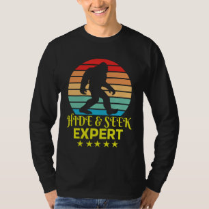 T-shirt Masquer Et Chercher Expert Bigfoot Drôle