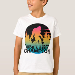 T-shirt Masquer et rechercher le champion Bigfoot Sasquatc
