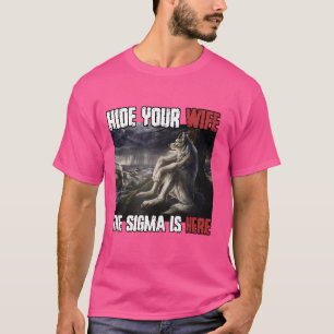 T-shirt Masquer Votre Femme Le Sigma Est Ici Drôle Werewol