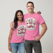 T-shirt Masques d'acteur rose (Unisexe)
