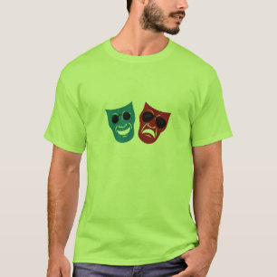 T-shirt Masques de drame avec des lunettes de soleil