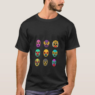T-shirt Masques de femmes de légende Retro Lucha Libre