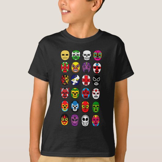 T-shirt Masques de lutte mexicains de Lucha Libre Luchador (Devant)