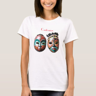 T-shirt Masques de visage de fille africaine Thunder_Cove