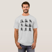 T-shirt Masques d'horreur (Devant entier)