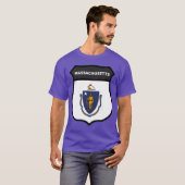 T-shirt MASSACHUSETTS BADGE IV Oversized (Devant entier)