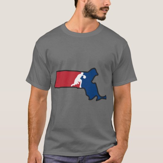 T-shirt Massachusetts Basketball USA Colors (Devant)
