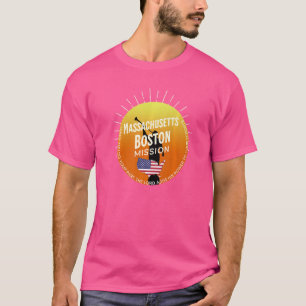 T-shirt Massachusetts Boston Mormon Lds Mission Missionnai