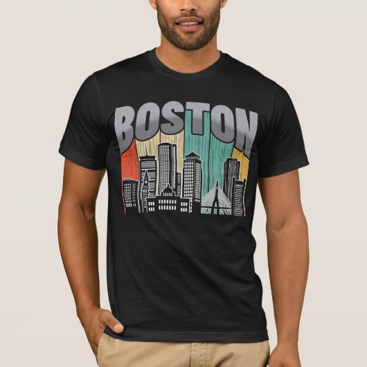 T-shirt Massachusetts de Boston (Devant)