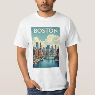 T-shirt Massachusetts de Boston