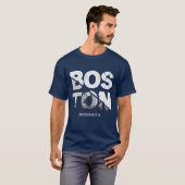T-shirt Massachusetts de Boston (Devant entier)