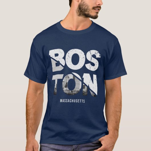 T-shirt Massachusetts de Boston (Devant)