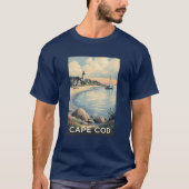 T-shirt Massachusetts de Cape Cod (Devant)