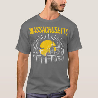 T-shirt Massachusetts de Lune Jaune