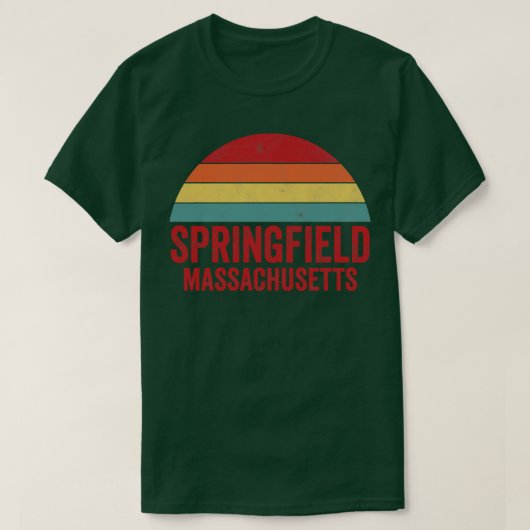 T-shirt Massachusetts de Springfield (Design devant)