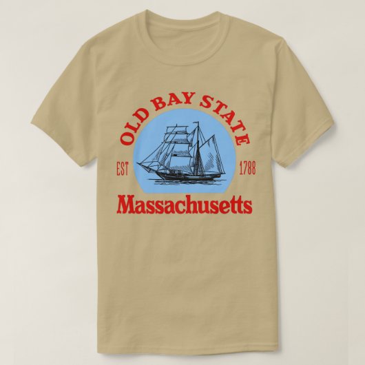 T-shirt Massachusetts d'État de Old Bay (Design devant)