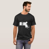T-shirt Massachusetts Disc Golf State Avec Panier Graphiqu (Devant entier)