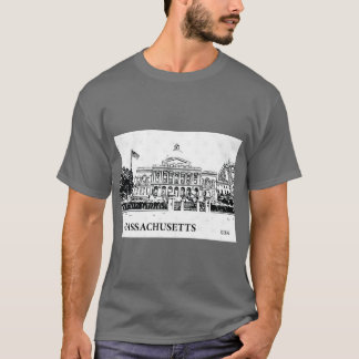 T-shirt Massachusetts État États-Unis