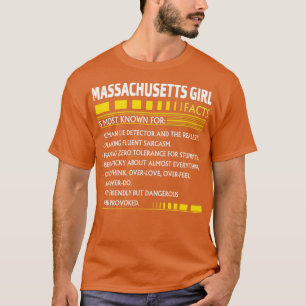 T-shirt Massachusetts Fille Faits