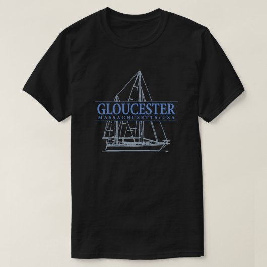 T-shirt Massachusetts Gloucester (Design devant)