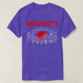 T-shirt Massachusetts Red Moon (Design devant)