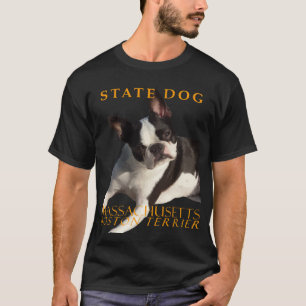T-shirt Massachusetts Territoire Chien Le Boston Terrier V