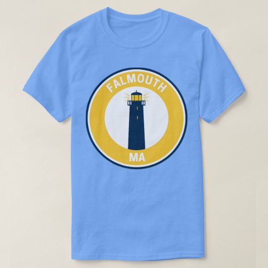 T-shirt Massachusetts vintages Falmouth (Design devant)