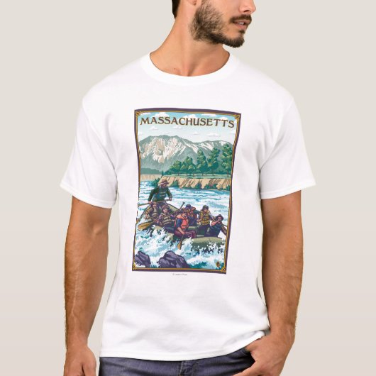 T-shirt MassachusettsRiver transportant la scène par (Devant)