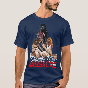 T-shirt Massacre de la fête de Stwood 80s Cult Classic Hor