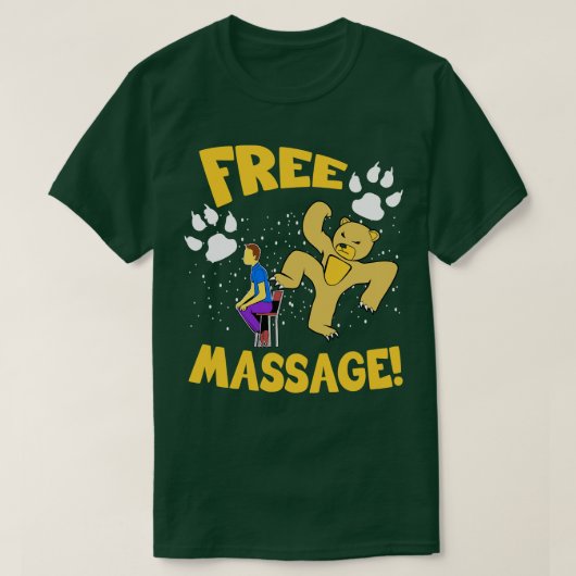 T-shirt Massage gratuit (Design devant)