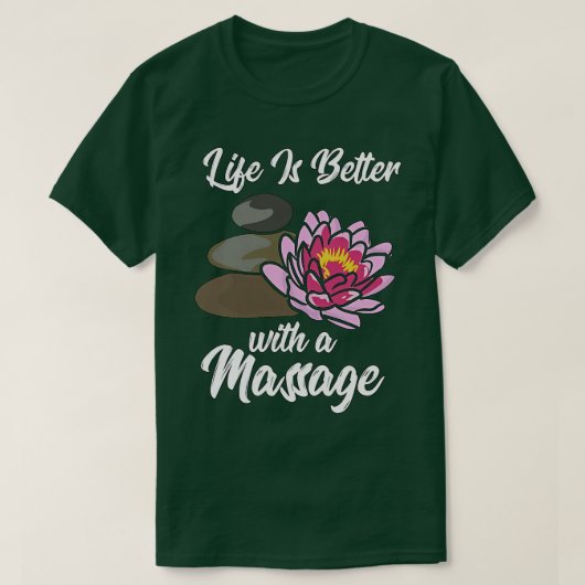 T-shirt Massage thérapie améliore la qualité de vie 2 (Design devant)