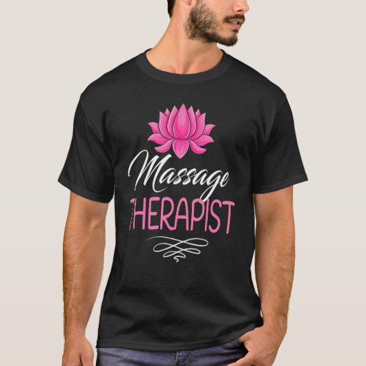 T-shirt Massage Thérapie Spa Massage Jour Lotus (Devant)