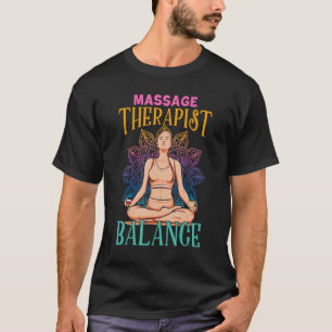 T-shirt Massage Thérapiste Balance Tie Dye Méditation Femm