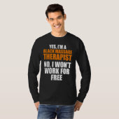 T-shirt Massage Thérapiste Wellness Thérapie (Devant entier)