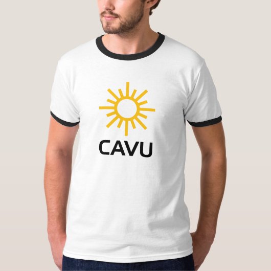 T-shirt Masselotte ensoleillée CAVU d'aviation (Devant)