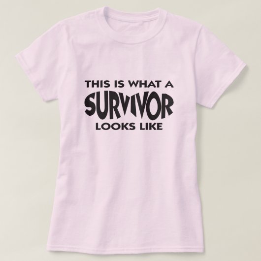 T-shirt Mastectomie de survivant de cancer du sein (Design devant)