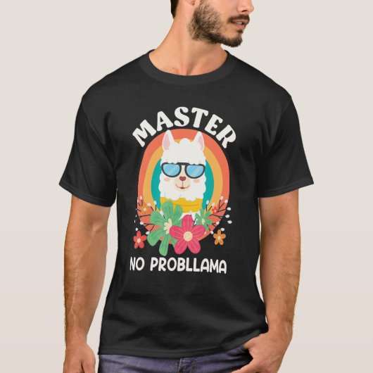 T-shirt Master 2023 Aucun problème Master Degree (Devant)
