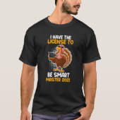 T-shirt Master 2023 License to be smart Master Graduation  (Devant)