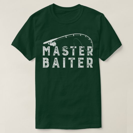 T-shirt Master Baiter Basse Pêche Funny Pêcheur Joke Da (Design devant)