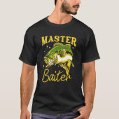 T-shirt Master Baiter Funny Fisherman Mème Basse Pêche (Devant)