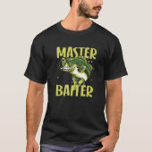 T-shirt Master Baiter Funny Pêcheur Mème Mème Basse Pêche (Devant)