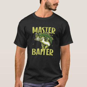 T-shirt Master Baiter Funny Pêcheur Mème Mème Basse Pêche