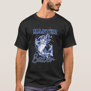 T-shirt Master Baiter Funny Pêcheur Mème Mème Basse Pêche