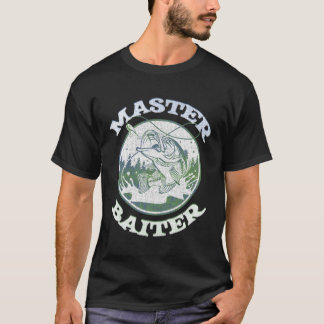 T-shirt Master Baiter Papa Pêche Amant Tee Fête des pères