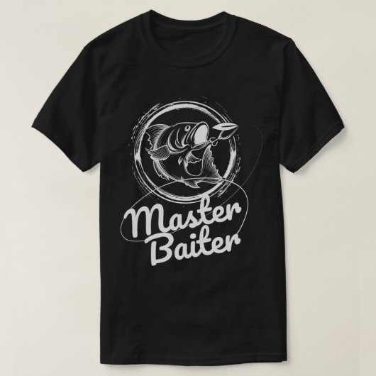 T-shirt Master Baiter Pêche Poisson Drôle (Design devant)